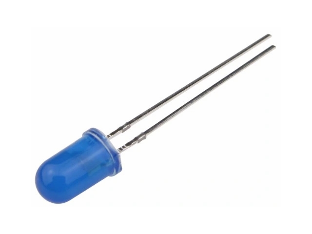 5mm LED - Selvblinkende BLÅ diffus, 3-5V (500mcd 60°)