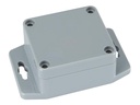 Plastkabinet m. flanger - GRÅ, IP65 (64x58x35mm)
