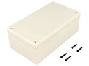 G1098 plastkabinet - Mørkegrå (135x75x50mm)