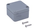 G362 plastkabinet - Mørkegrå, IP65 (50x52x32mm)