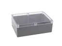 G378C plastkabinet - Klart låg, IP65 (185x275x95mm)