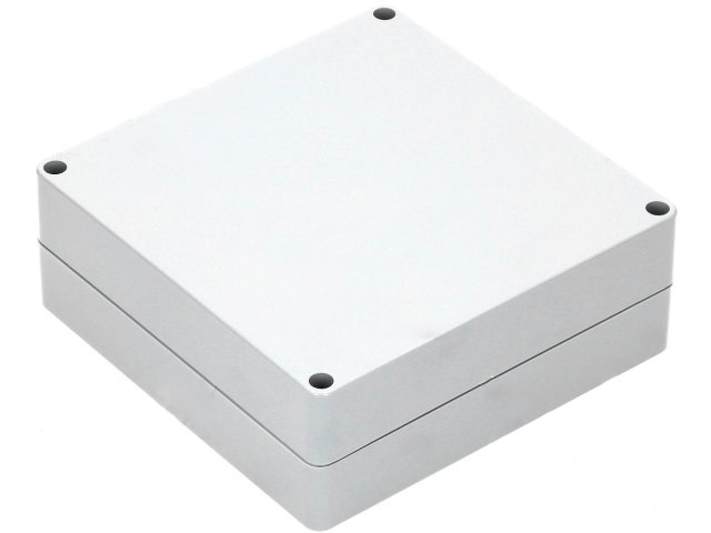 G396 plastkabinet - Grå, IP65 (160x160x60mm)