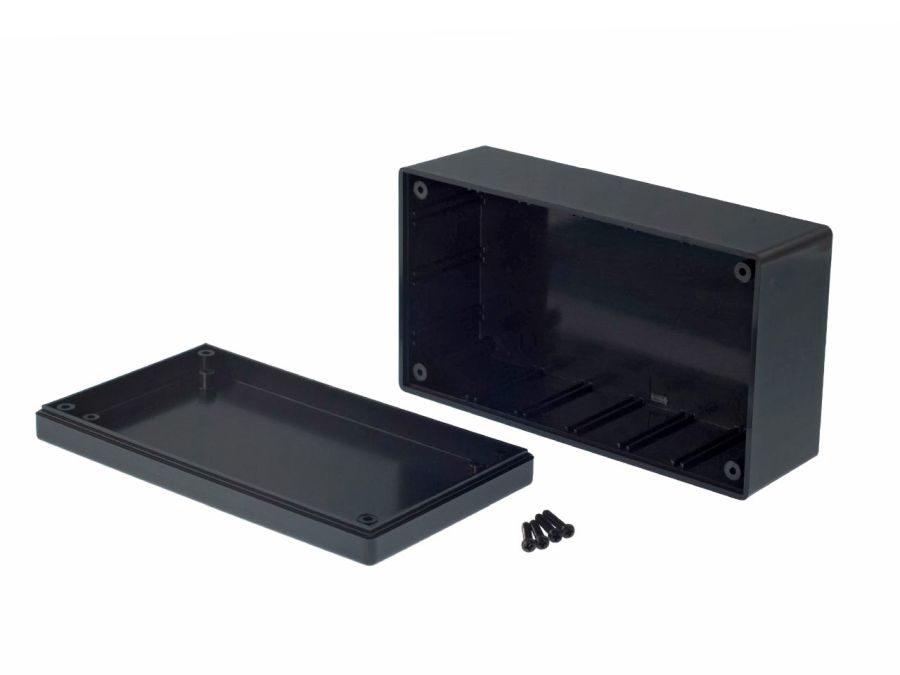 G1098 plastkabinet - Sort (135x75x50mm)