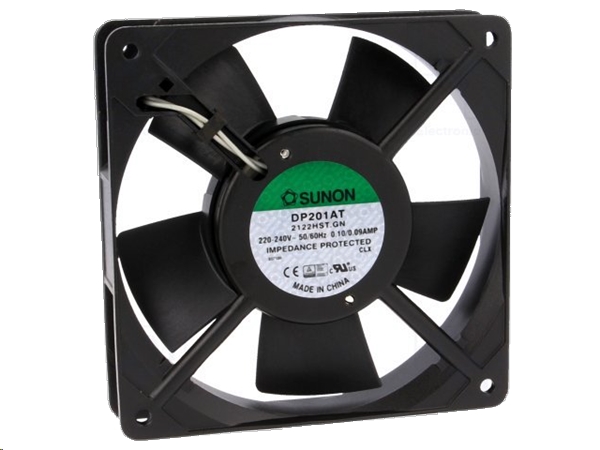 AC blæser - 120x120x25mm 230V / 19W, glideleje