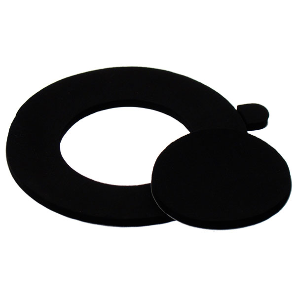 Sort neopren pakningsring til Ø75 Daxtor spot