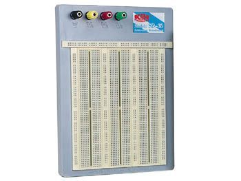 Loddefri forsøgsbord (Breadboard) - 2420 huller