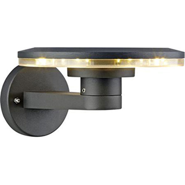 Væglampe 8W Antracit IP44