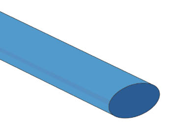 Krympeflex 2:1 - Ø12,7mm BLÅ (1,2m)