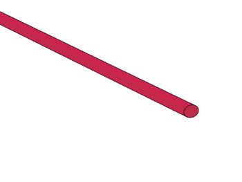 Krympeflex 2:1 - Ø2,4mm RØD (1,2m)
