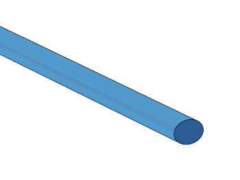 Krympeflex 2:1 - Ø4,8mm BLÅ (1,2m)