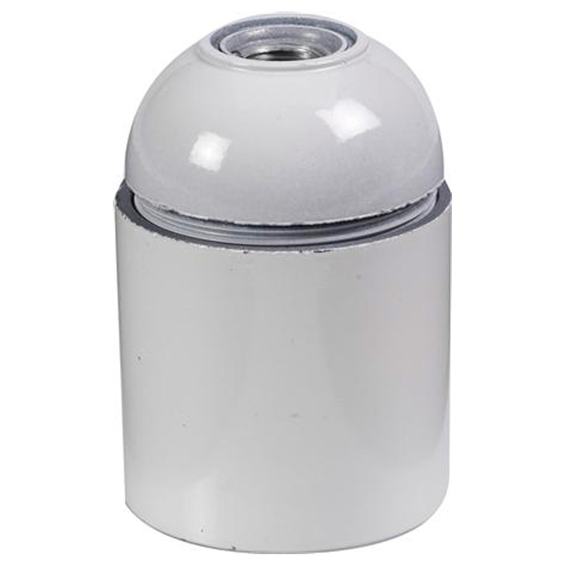 Fatning E27 10mm Hvid