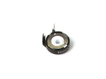 Vandret trimmepotmeter - 47kOhm, 15mm, spindel (PT15NV)