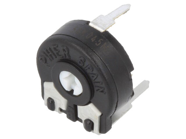 Vandret trimmepotmeter - 50kOhm, lille 10mm