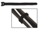 Velcro kabelstrips - 12,5x300mm, Sort (10 stk.)