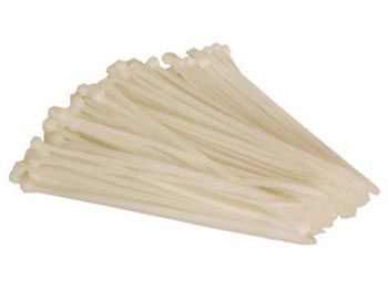 Kabelstrips - 4,8x200mm, Hvid (100 stk.)