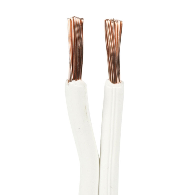 Højtalerledning 2x2,5mm² hvid - pr. meter