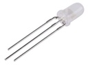 5mm LED - Tripolar RØD/GRØN, 60/50mcd, katode (60°)