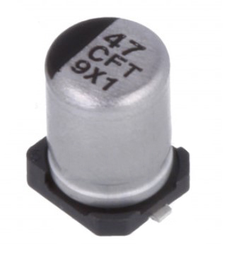 SMD elektrolytkondensator - 47uF / 16V, B hus (FT)