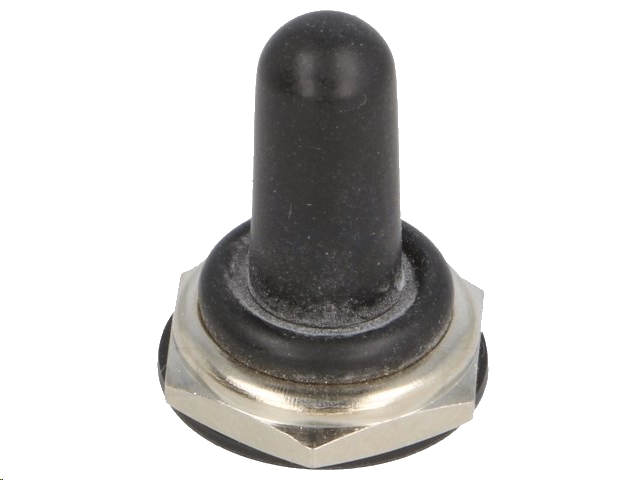 Gummihætte til APEM vippekontakter m. Ø12,2mm gevind