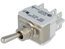 Vippekontakt - 2P ON-ON, 15A/250VAC, spadestik (Ø12,2mm)