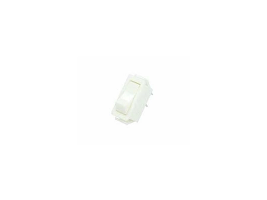 Vippekontakt - 1P OFF-ON, 16A-250V, Hvid (28,2x11,5mm hul)