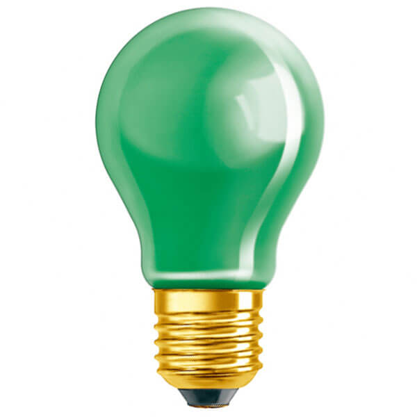 Osram 11W Pære - Grøn E27 (E)