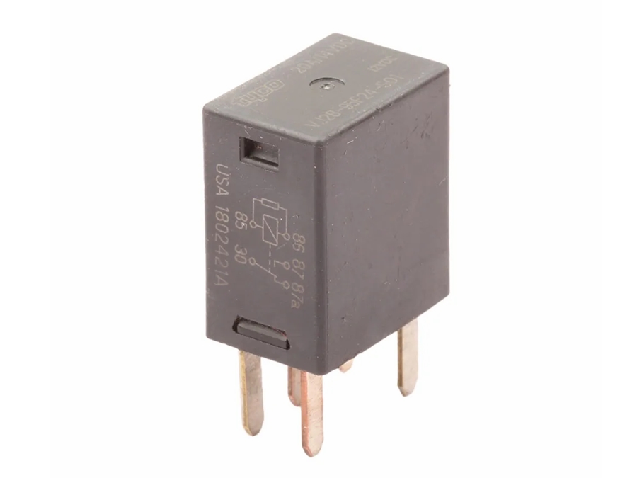 Autorelæ - 12Vdc 20A, 1 x skifte (SPDT) 5 flade ben
