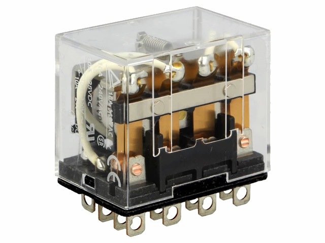 Heavy duty relæ - 24VDC / 10A, 4 x skifte (4PDT)