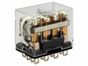 Heavy duty relæ - 24VDC / 10A, 4 x skifte (4PDT)