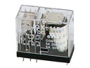 Vertikalt relæ - 12VDC 5A, 2 x skifte (DPDT), 8-ben (5mm)