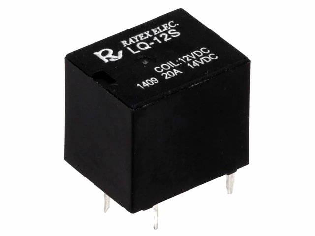 Autorelæ - 12Vdc 20A, 1 x skifte (SPDT), 5-ben 2,5mm