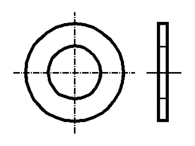Spændeskive - A2 Rustfrit Stål, M2.5, Ø5mm (50 stk.)