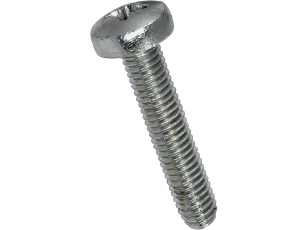 Maskinskrue, panhoved - M2x6mm, pozidriv PZ1 (25 stk.)