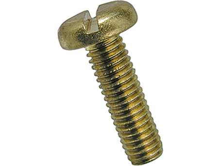 Maskinskrue, panhoved - M3x6mm, ligekærv (25 stk.)