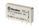 Miniature relæ - 5Vdc / 6A 1 x skifte (SPDT)