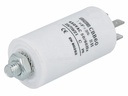 MOTOR kondensator - 1uF / 450V, M8 forskruning, Spadestik
