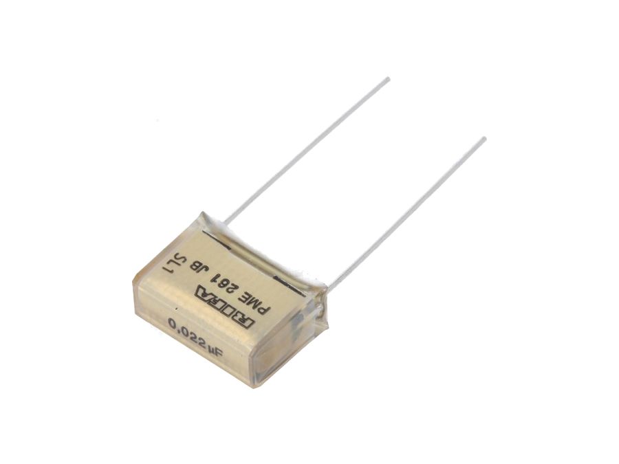 Papirkondensator - 22nF 500VAC 15,2mm (±10%)