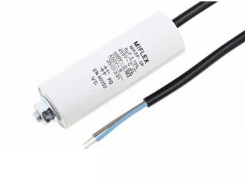 MOTOR kondensator - 3uF / 450V, M8 forskruning, Ledning