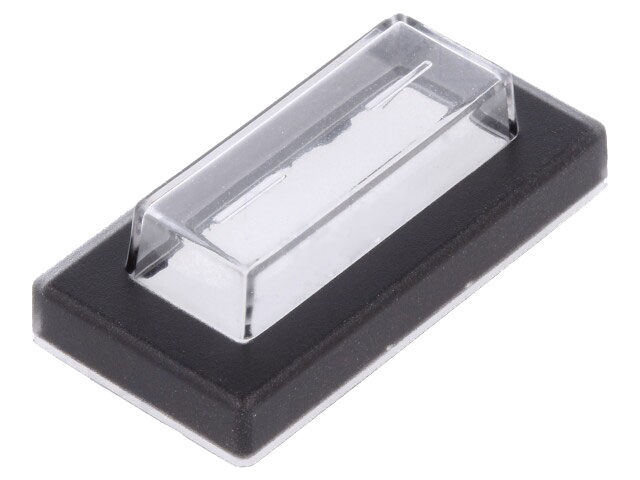 Gummihætte til vippekontakt - Transparent (37x19,2mm)
