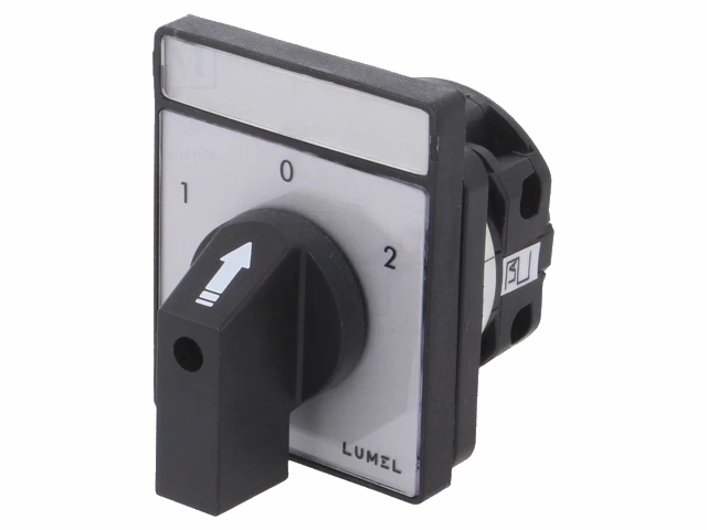 Maskin drejeafbryderkontakt - 1P, 1-0-2, 16A (IP50)