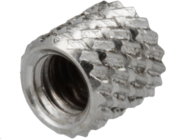 Gevindindsats til plast - M4, Ø5,95mm, L5,9mm (10 stk.)