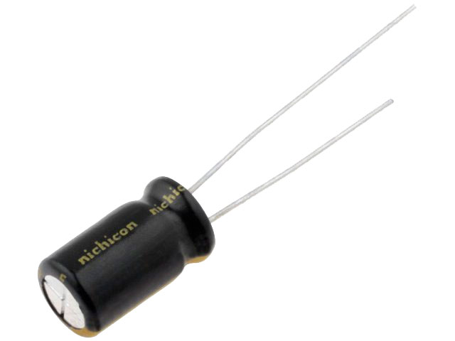 Audio elektrolyt kondensator - 1000uF / 63V lodret, Ø16x25mm
