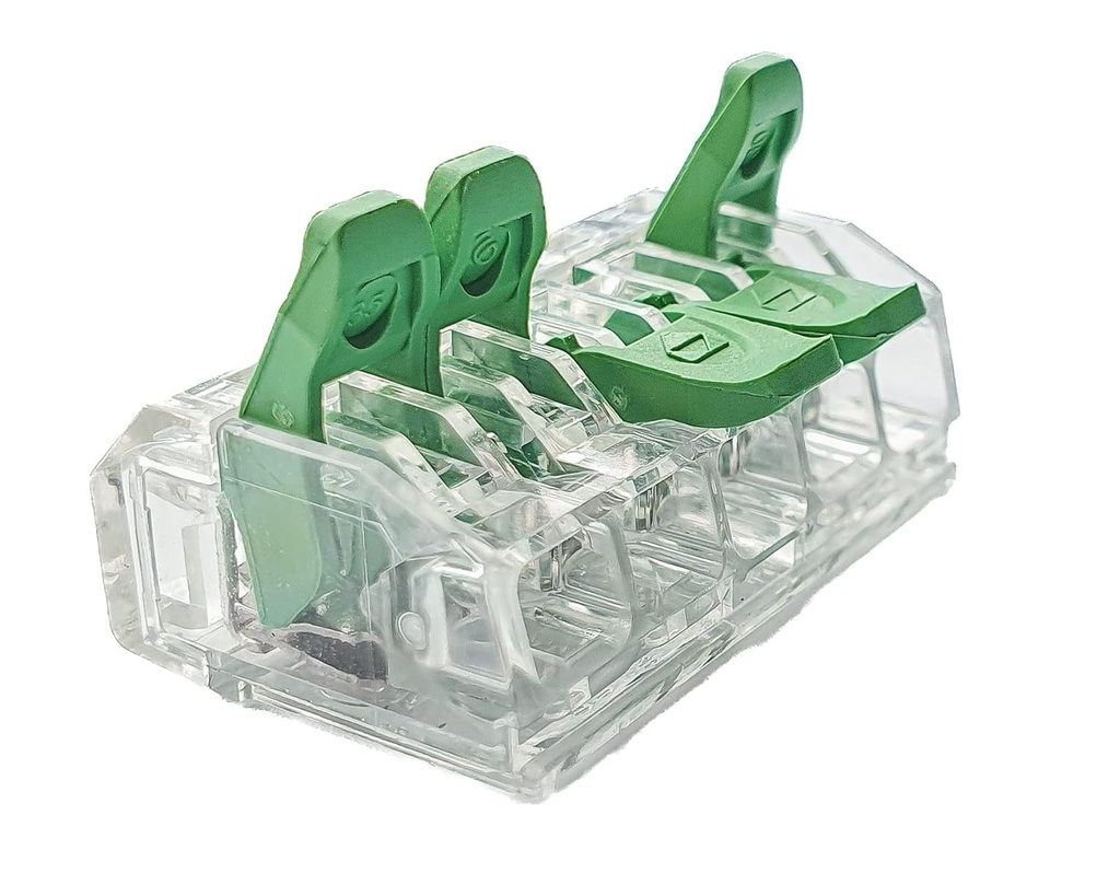 Klemme-samlemuffe, 5 x 0,2-4mm², 32A, alle ledningstyper