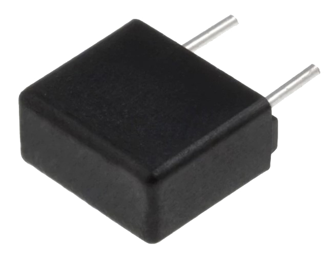 TE5 sikring m. printben - 6,3A / 250Vac, Træg (5,08mm)