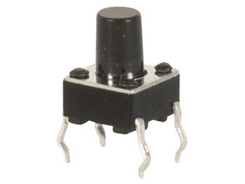 TACT mikrotrykkontakt - 6x6mm, H=9,5mm OFF-(ON)