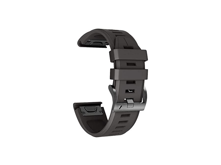 Urrem til Garmin Fenix 7X/6X/5X/3HR m.fl. - 26mm, Sort