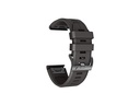 Urrem til Garmin Fenix 7X/6X/5X/3HR m.fl. - 26mm, Sort
