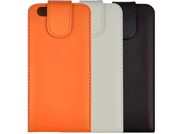Flip case cover til iPhone 6+/7+/8+ (5,5") - PU læder, Hvid