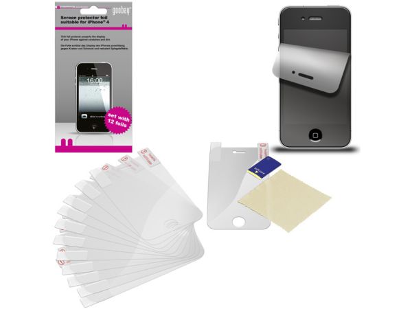 Displayfolie til iPhone 4/4s (12 stk.)