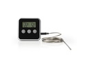 Stegetermometer - 0-250 °C, Digitalt Display, Timer-Sort